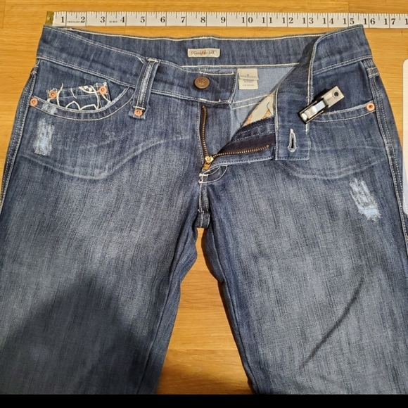 Frankie B Floral Flap Pocket Jean 6 - Picture 3 of 6